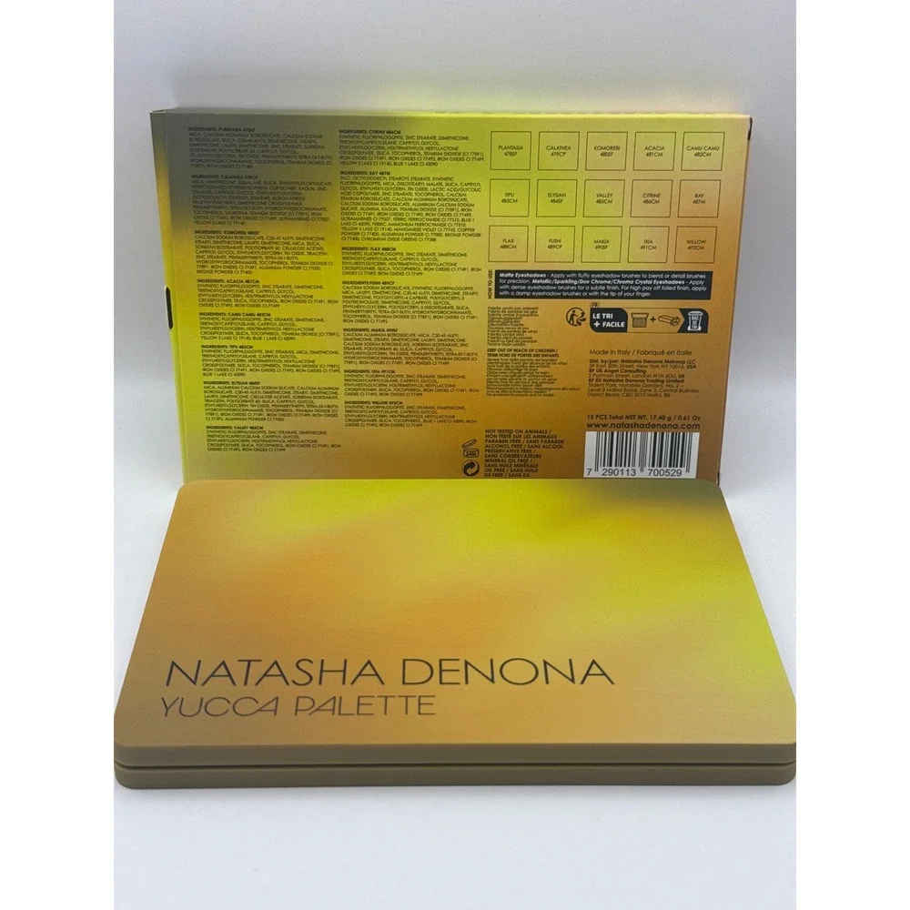 Natasha Denona Yucca Palette Eyeshadow‎ 15 Shades BNIB